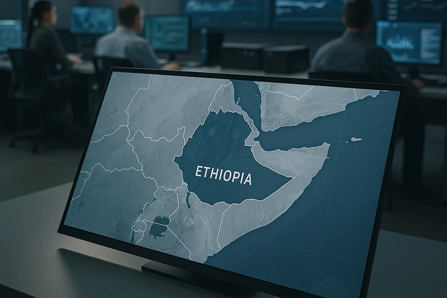 Public-health monitoring room focused on Ethiopia during Marburg post-outbreak surveillance